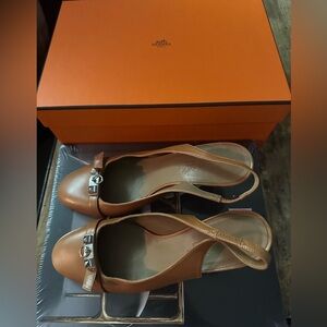 Hermes Slingback Heels